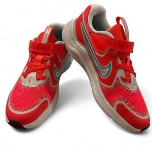 Nike Cosmic Runner Girls Shoes Size 1 Pink Teal Running Sneakers New Training